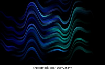 Dark Multicolor, Rainbow vector pattern with lamp shapes. Modern gradient abstract illustration with bandy lines. Pattern for your business design.