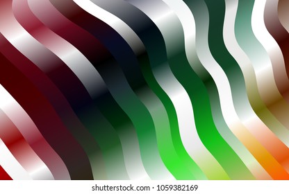 Dark Multicolor, Rainbow vector pattern with liquid shapes. Creative illustration in halftone marble style with gradient. The template for cell phone backgrounds.