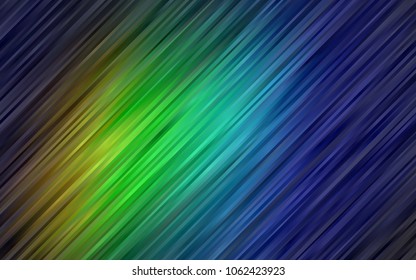 Dark Multicolor, Rainbow vector pattern with bent lines. Colorful illustration in abstract marble style with gradient. Marble style for your business design.