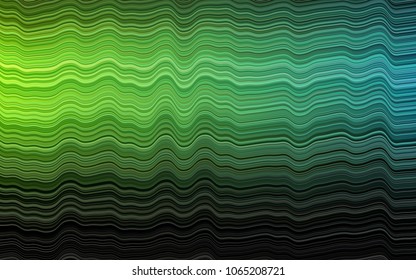 Dark Multicolor, Rainbow vector pattern with bent ribbons. Colorful illustration in abstract marble style with gradient. The elegant pattern for brand book.