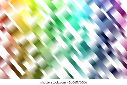Dark Multicolor, Rainbow vector pattern with narrow lines. Shining colored illustration with narrow lines. The pattern can be used for busines ad, booklets, leaflets