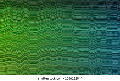 Dark Multicolor, Rainbow vector pattern with curved circles. A sample with blurred bubble shapes. A new texture for your  ad, booklets, leaflets.