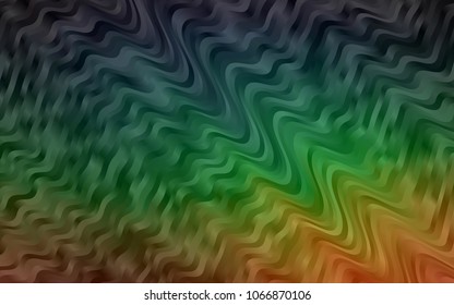Dark Multicolor, Rainbow vector pattern with bubble shapes. A sample with blurred bubble shapes. The best blurred design for your business.