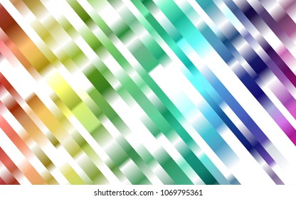 Dark Multicolor, Rainbow vector pattern with narrow lines. Decorative shining illustration with lines on abstract template. Smart design for your business advert.