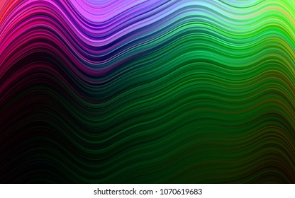 Dark Multicolor, Rainbow vector pattern with lava shapes. Creative illustration in halftone marble style with gradient. A completely new template for your business design.