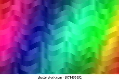 Dark Multicolor, Rainbow vector pattern with liquid shapes. A completely new color illustration in marble style. Textured wave pattern for backgrounds.