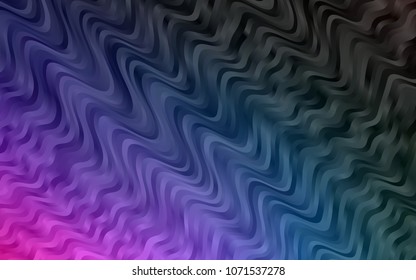 Dark Multicolor, Rainbow vector pattern with bubble shapes. Creative geometric illustration in marble style with gradient. The elegant pattern for brand book.