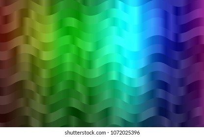 Dark Multicolor, Rainbow vector pattern with lava shapes. An elegant bright illustration with gradient. A completely new template for your business design.
