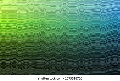 Dark Multicolor, Rainbow vector pattern with curved circles. Shining crooked illustration in marble style. New composition for your brand book.