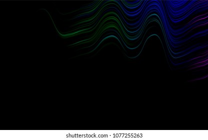 Dark Multicolor, Rainbow vector pattern with lava shapes. Geometric illustration in marble style with gradient.  New composition for your brand book.