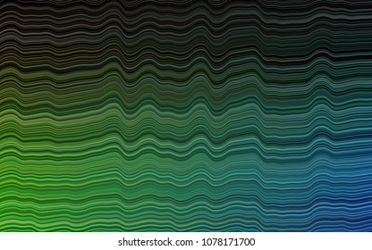 Dark Multicolor, Rainbow vector pattern with lava shapes. A completely new color illustration in marble style. New composition for your brand book.