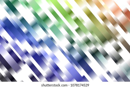 Dark Multicolor, Rainbow vector pattern with narrow lines. Decorative shining illustration with lines on abstract template. Smart design for your business advert.