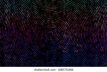 Dark Multicolor, Rainbow vector pattern with bubble shapes. Shining illustration, which consist of blurred lines, circles. The template for cell phone backgrounds.