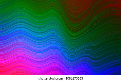 Dark Multicolor, Rainbow vector pattern with lamp shapes. A completely new color illustration in marble style. Marble style for your business design.