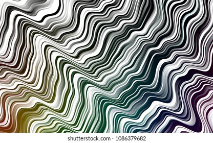 Dark Multicolor, Rainbow vector pattern with bubble shapes. Geometric illustration in marble style with gradient.  Pattern for your business design.