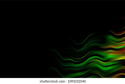 Dark Multicolor, Rainbow vector pattern with bubble shapes. A sample with blurred bubble shapes. New composition for your brand book.