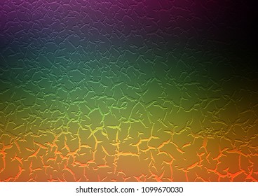 Dark Multicolor, Rainbow vector pattern with curved circles. Geometric illustration in marble style with gradient.  The best blurred design for your business.