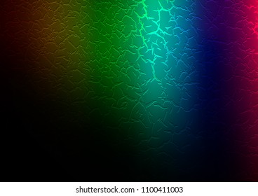 Dark Multicolor, Rainbow vector pattern with lines, ovals. An elegant bright illustration with gradient. New composition for your brand book.
