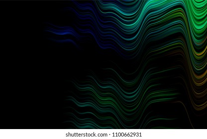 Dark Multicolor, Rainbow vector pattern with lamp shapes. Creative illustration in halftone marble style with gradient. Brand-new design for your ads, poster, banner.