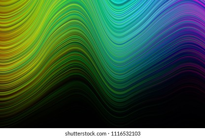 Dark Multicolor, Rainbow vector pattern with bubble shapes. A completely new color illustration in marble style. Pattern for your business design.