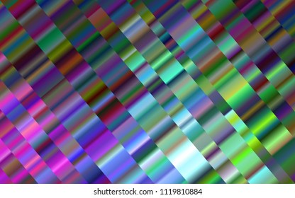 Dark Multicolor, Rainbow vector pattern with narrow lines. Glitter abstract illustration with colored sticks. Smart design for your business advert.