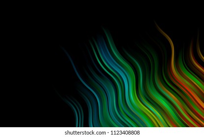 Dark Multicolor, Rainbow vector pattern with bubble shapes. Brand-new colored illustration in marble style with gradient. Marble design for your web site.