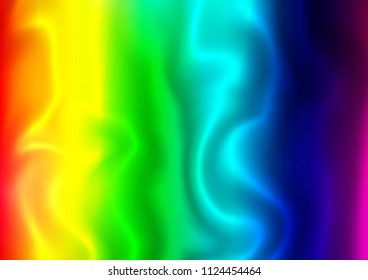 Dark Multicolor, Rainbow vector pattern with lamp shapes. A vague circumflex abstract illustration with gradient. The template for cell phone backgrounds.