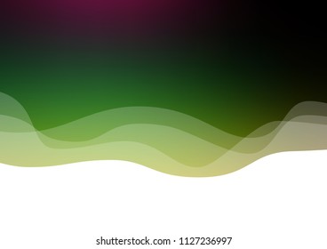 Dark Multicolor, Rainbow vector pattern with curved circles. Creative illustration in halftone marble style with gradient. A completely new template for your business design.