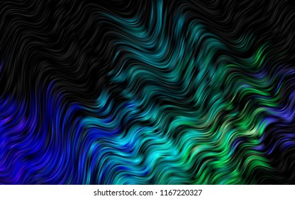 Dark Multicolor, Rainbow vector pattern with lamp shapes. A sample with blurred bubble shapes. New composition for your brand book.