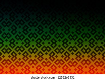 Dark Multicolor, Rainbow vector pattern in square style. Modern abstract illustration with colorful rectangles. Pattern can be used for websites.