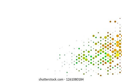 Dark Multicolor, Rainbow vector pattern with spheres. Modern abstract illustration with colorful water drops. Template for your brand book.