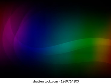Dark Multicolor, Rainbow vector pattern with bubble shapes. A completely new color illustration in marble style. The elegant pattern for brand book.