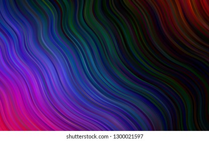 Dark Multicolor, Rainbow vector pattern with bubble shapes. A completely new color illustration in marble style. The elegant pattern for brand book.