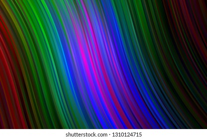 Dark Multicolor, Rainbow vector pattern with bubble shapes. A completely new color illustration in marble style. A completely new marble design for your business.
