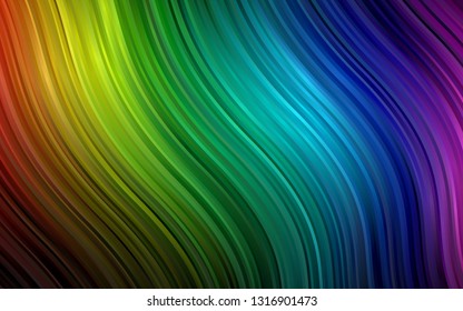 Dark Multicolor, Rainbow vector pattern with lava shapes. Brand new colored illustration in marble style with gradient. The template for cell phone backgrounds.
