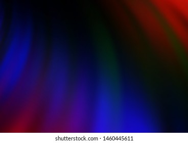 Dark Multicolor, Rainbow vector pattern with liquid shapes. Shining crooked illustration in marble style. A completely new marble design for your business.