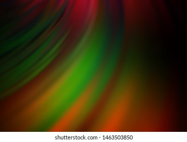 Dark Multicolor, Rainbow vector pattern with liquid shapes. Colorful illustration in abstract marble style with gradient. New composition for your brand book.