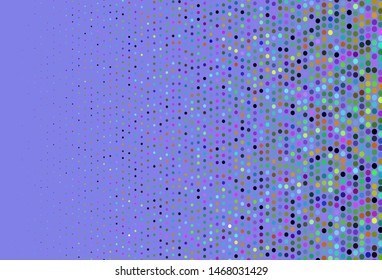 Dark Multicolor, Rainbow vector pattern with spheres. Abstract illustration with colored bubbles in nature style. Template for your brand book.