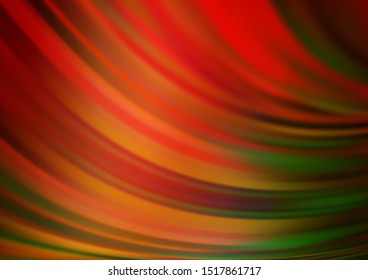 Dark Multicolor, Rainbow vector pattern with lamp shapes. Blurred geometric sample with gradient bubbles.  A completely new template for your business design.