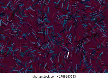 Dark multicolor, rainbow vector pattern with narrow lines. Glitter abstract illustration with colored sticks. Backdrop for TV commercials.
