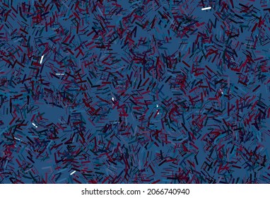 Dark multicolor, rainbow vector pattern with narrow lines. Modern geometrical abstract illustration with staves. Backdrop for TV commercials.