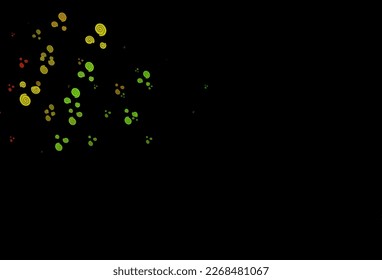 Dark Multicolor, Rainbow vector pattern with liquid shapes. Geometric illustration in marble style with gradient.  The best blurred design for your business.