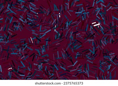 Dark multicolor, rainbow vector pattern with narrow lines. Lines on blurred abstract background with gradient. Best design for your ad, poster, banner.