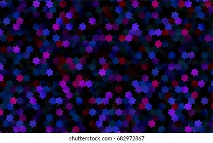 Dark Multicolor, Rainbow vector pattern. Hexagonal template. Geometric sample. Repeating hexagon shapes. Brand-New texture for your design. Pattern can be used for background