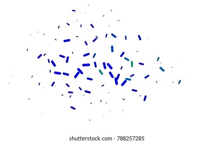 Dark Multicolor, Rainbow vector pattern with rounded lines. Modern geometrical abstract illustration with staves. The template can be used as a background.