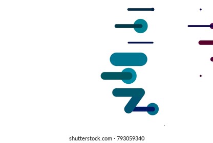 Dark Multicolor, Rainbow vector pattern with rounded lines. Blurred decorative design in simple style with lines. The template can be used as a background.