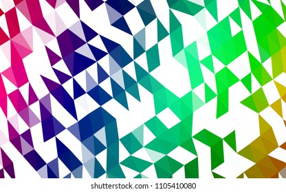 Dark Multicolor, Rainbow vector polygon abstract pattern. Colorful abstract illustration with gradient. The elegant pattern can be used as part of a brand book.