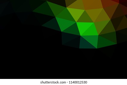 Dark Multicolor, Rainbow vector polygon abstract polygon abstract. Triangular geometric sample with gradient.  Triangular pattern for your business design.
