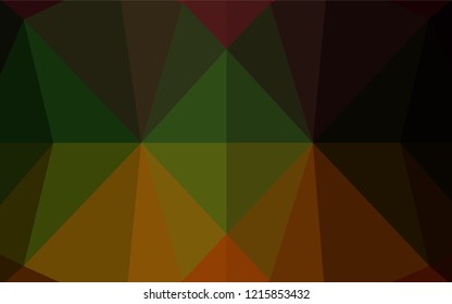 Dark Multicolor, Rainbow vector polygon abstract layout. Glitter abstract illustration with an elegant design. A completely new template for your business design.