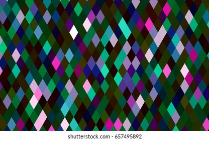 Dark Multicolor, Rainbow vector polygon abstract template. Modern geometrical abstract illustration with gradient. The completely new template can be used for your brand book.
